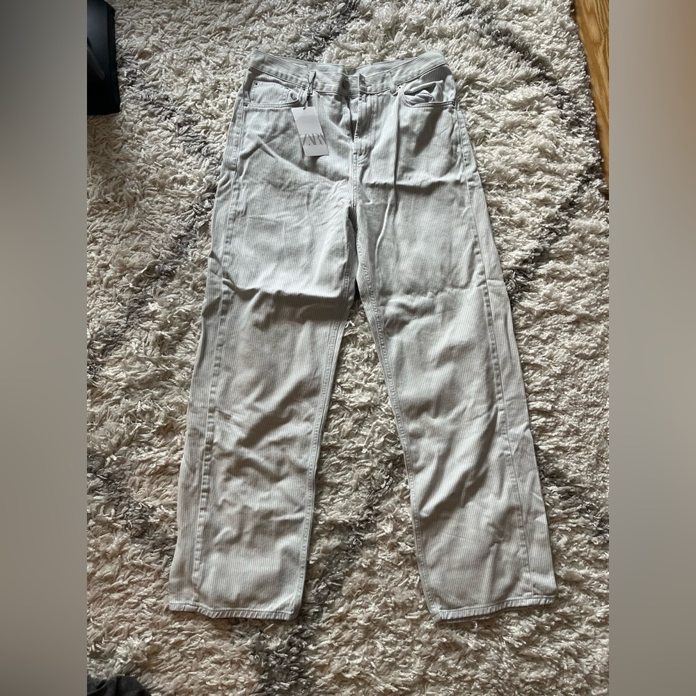 Zara men’s stripe jeans